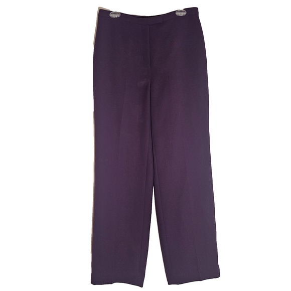 Preston & York Pants - Preston & York Pants Womens 8 Purple Lined Wide Leg Dress Career Trousers